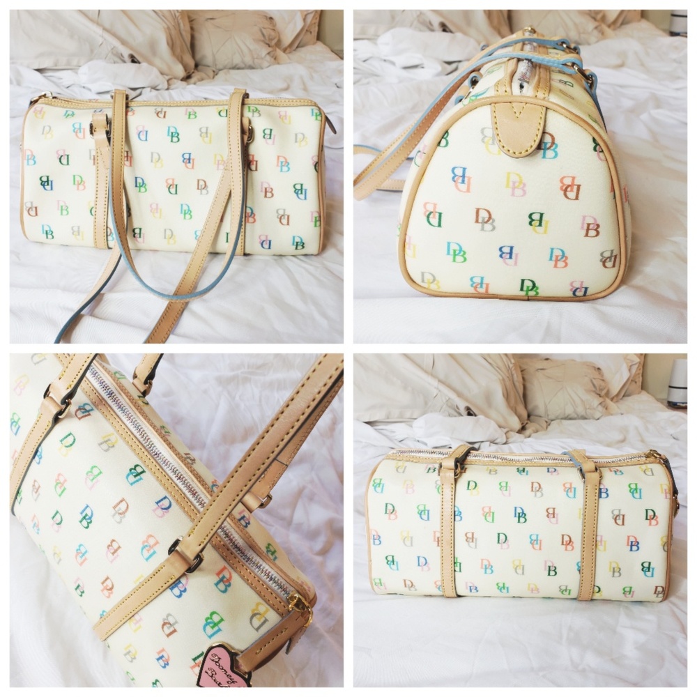 Vintage Multicolor Monogram Dooney Barrel Bag